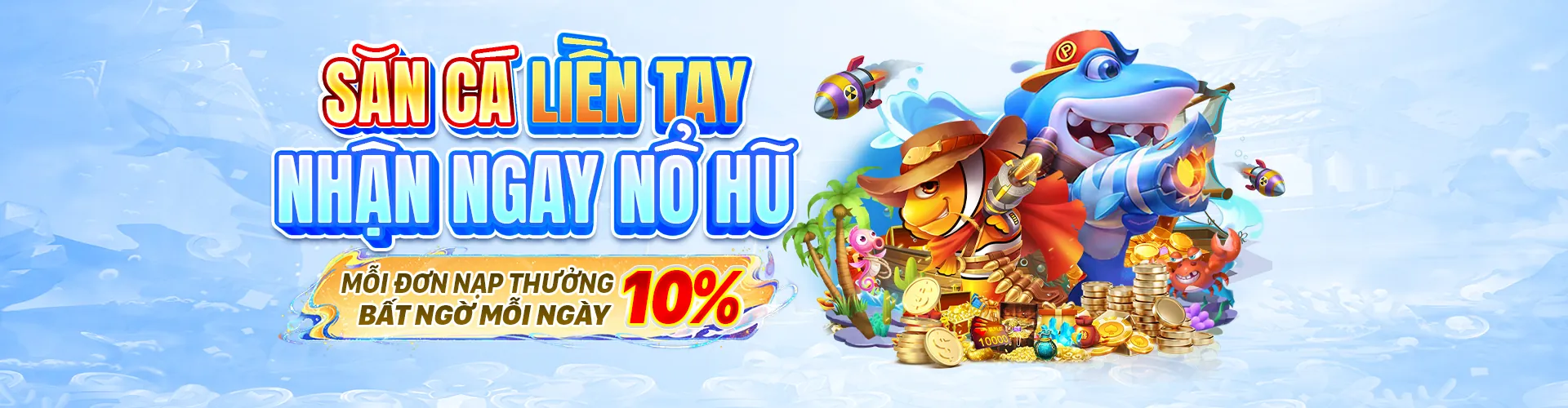 Hình ảnh đại dương rực rỡ với các loài cá và hiệu ứng game bắn cá tại ko66 game